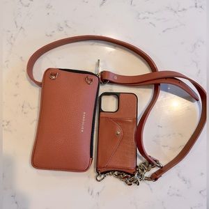 Bandolier Crossbody Iphone 12 Pro case/wallet with expanded Pouch